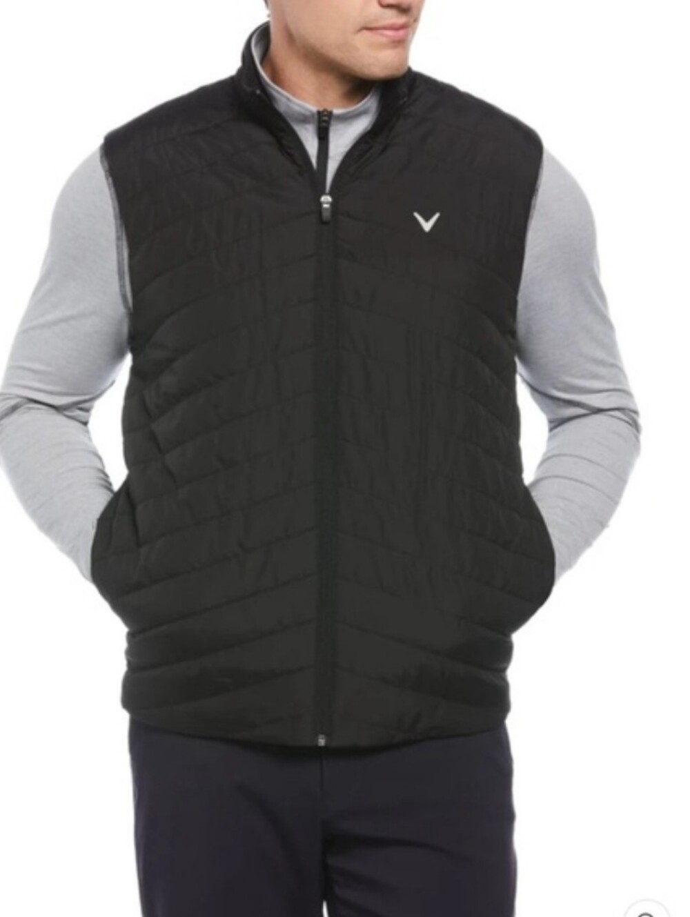 NWT Callaway Men's Quilted Puffer Golf Vest Black XXL